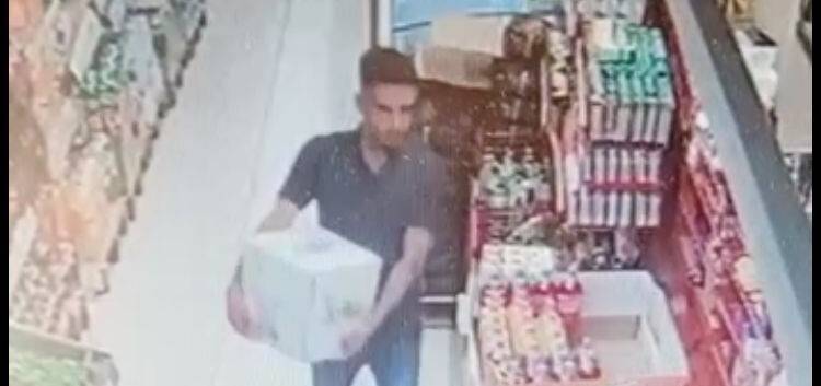 Elini kolunu sallayarak 700 TL değerinde yağ çaldı