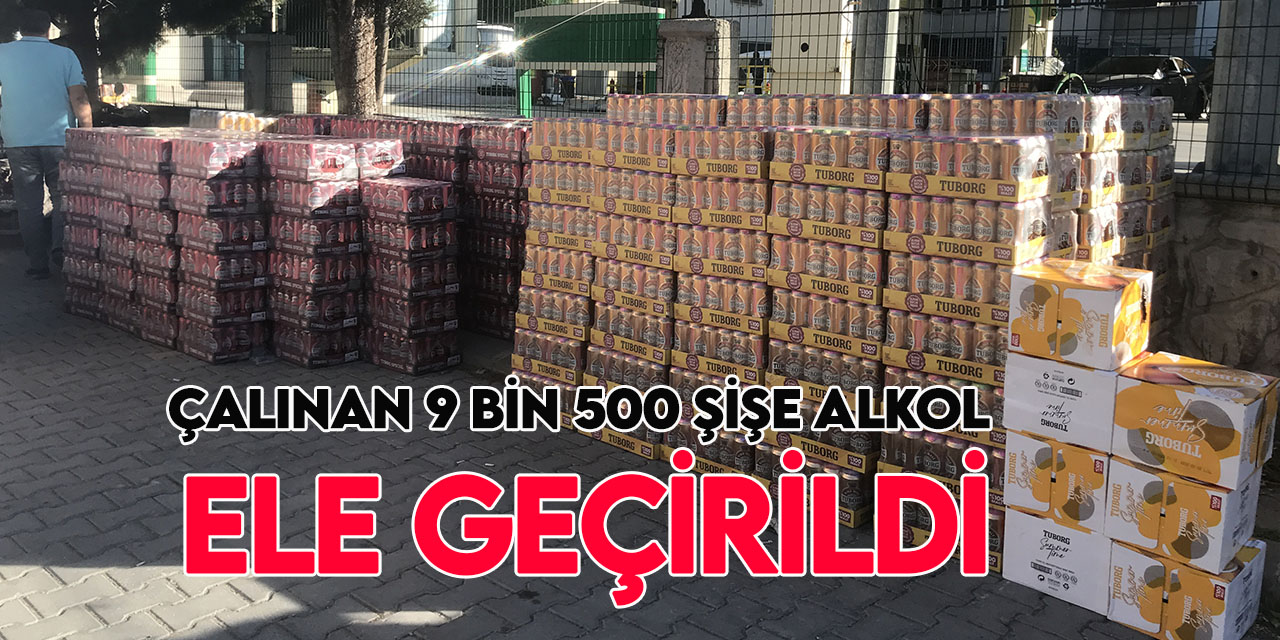 Konya'da çalınan 9 bin 500 şişe alkol Akşehir'de ele geçirildi