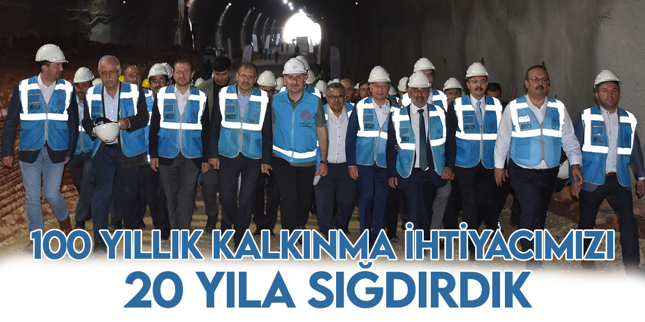 Osmaneli-Bursa-Bandırma-Balıkesir Hızlı Tren Hattı T04 Tüneli Işık Görme Töreni'nde konuştu