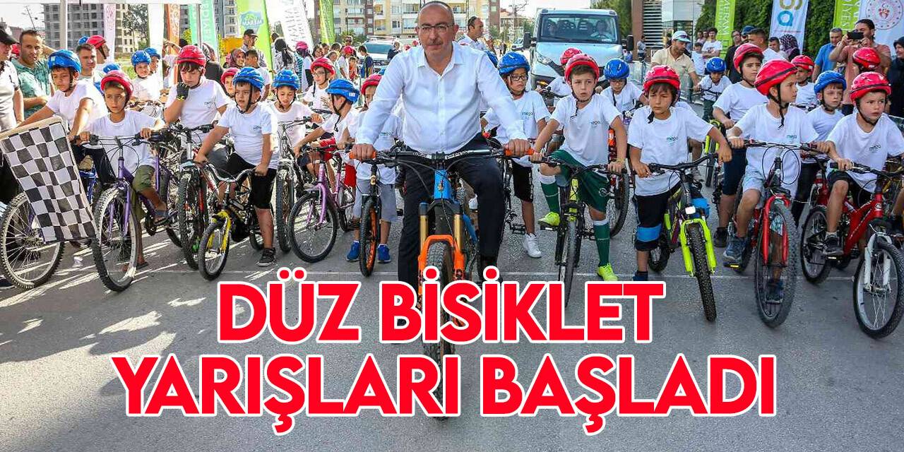 Meram’da Düz Bisiklet Yarışları başladı