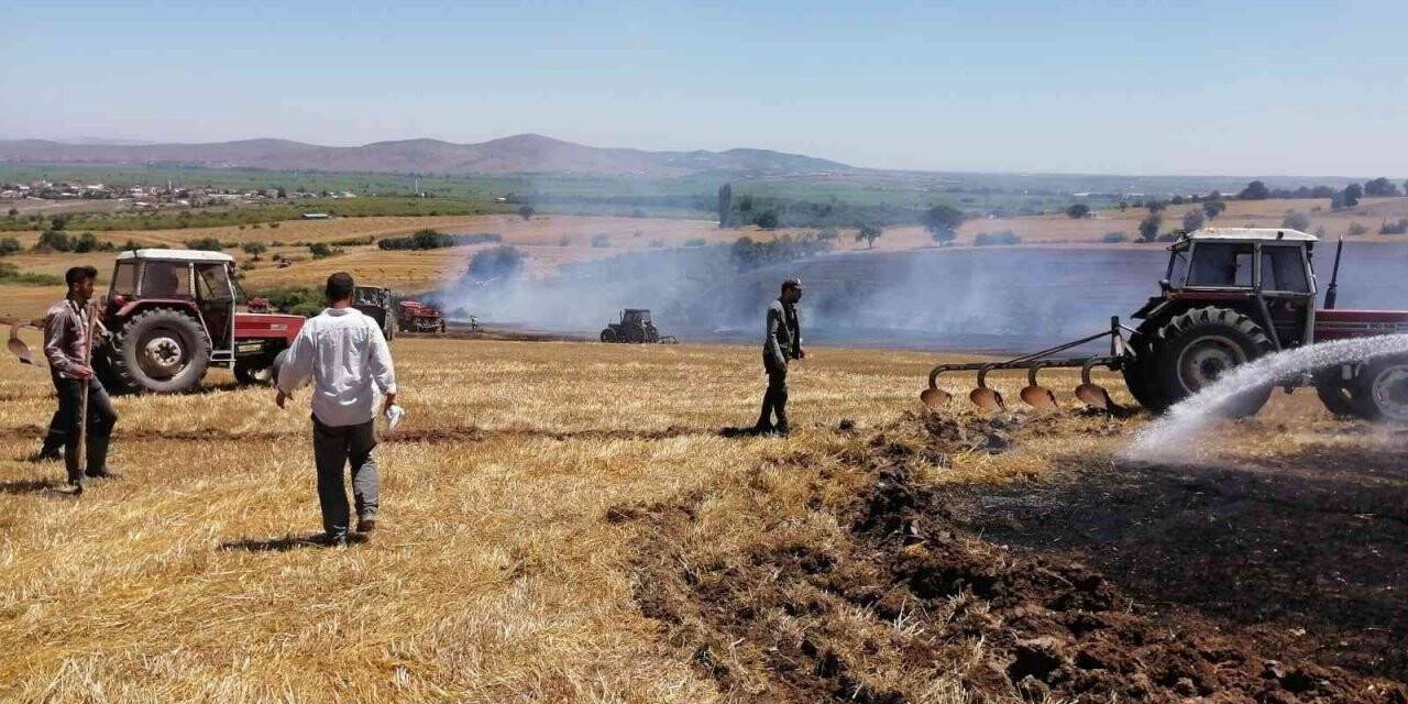 Gönen’de arazi yangını