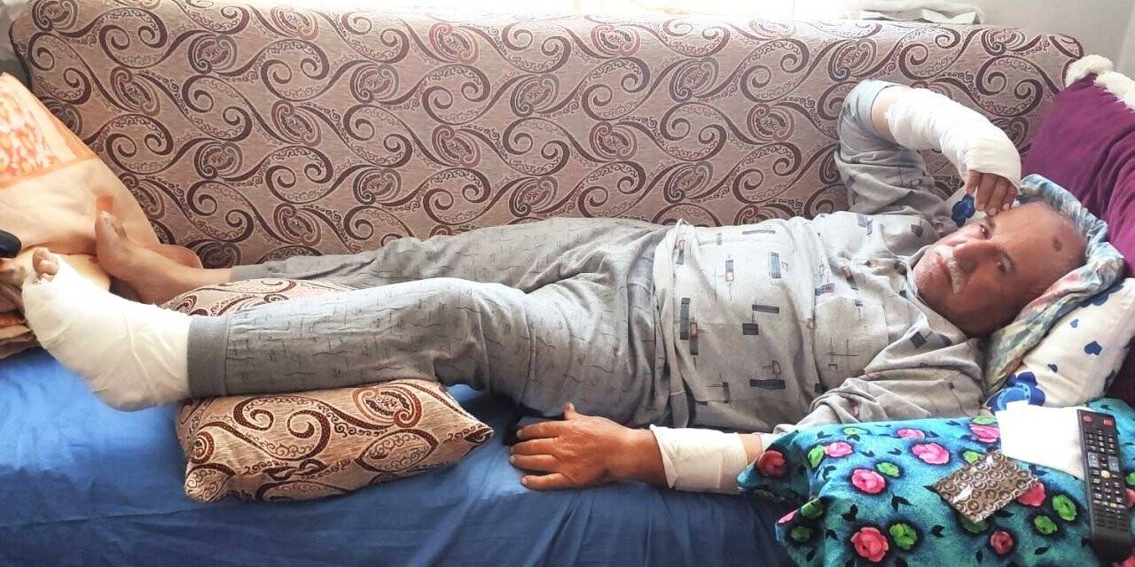 Kıbrıs gazisi komşusu tarafından darp edildi