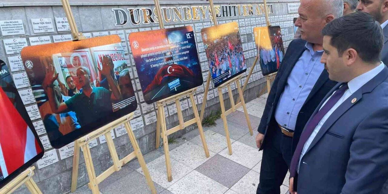 İHA’nın 15 Temmuz fotoğrafları Dursunbey’de sergilendi