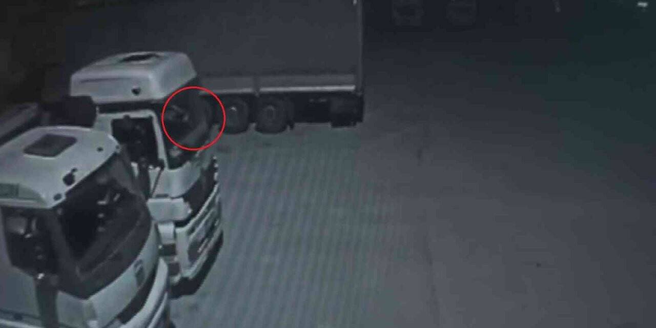Kamyondan hırsızlık yapan şüpheliyi yürüyüşü ele verdi