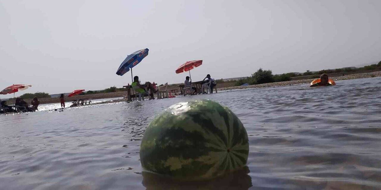 Sıcak havalardan bunalan vatandaşlar serin ve sulak alanların yolunu tuttu