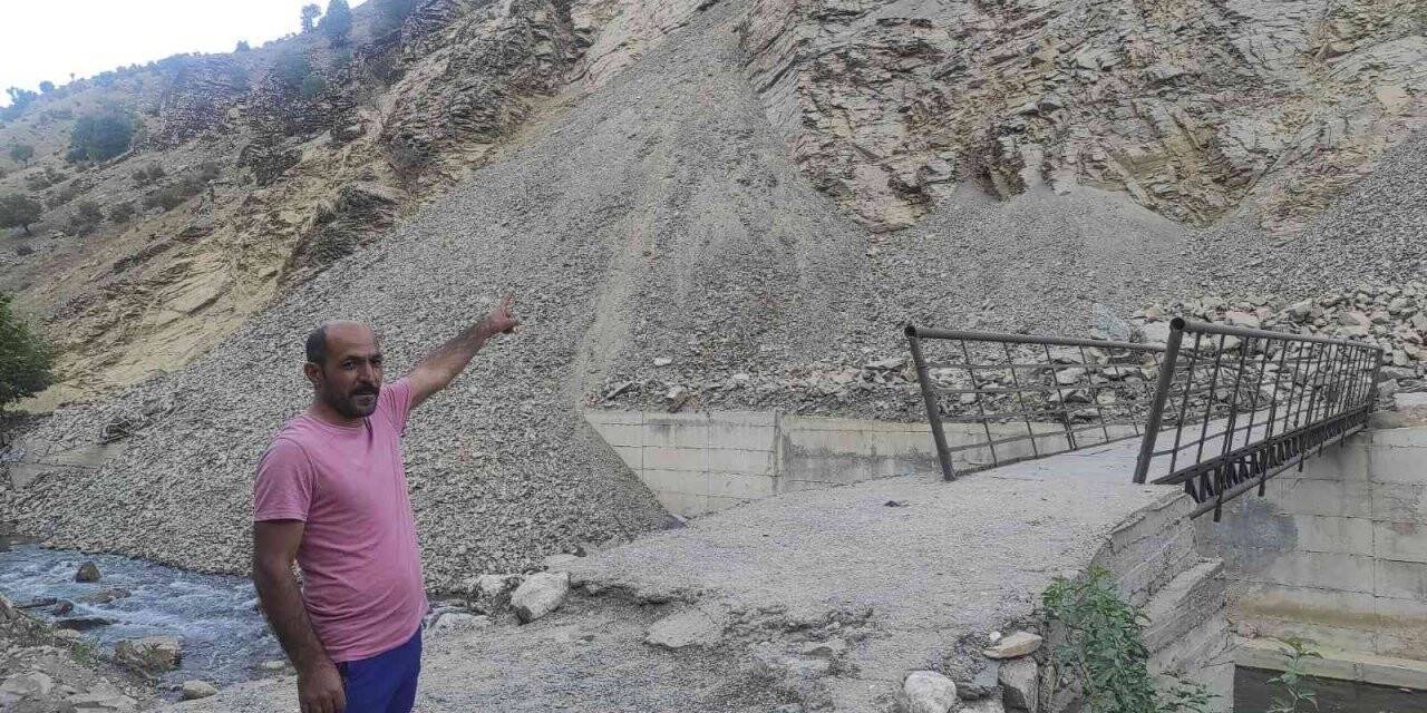 Batman’da heyelan nedeniyle kapanan yolda önlem çalışması başlatıldı