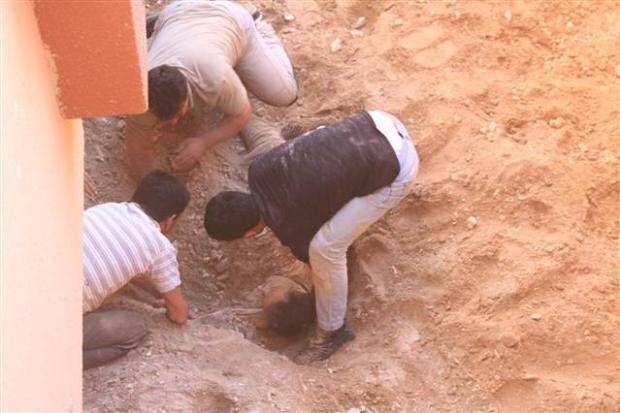 EVİN BAHÇESİNE DİRİ DİRİ GÖMÜLDÜ FOTOHABER