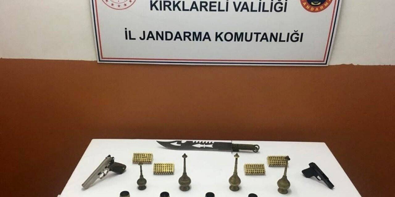 Kırklareli’de düzenlenen operasyonda Bizans dönemine ait parçalar ele geçirildi
