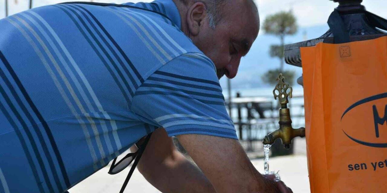 Kocaeli’de sıcaktan bunalan soluğu sahilde aldı