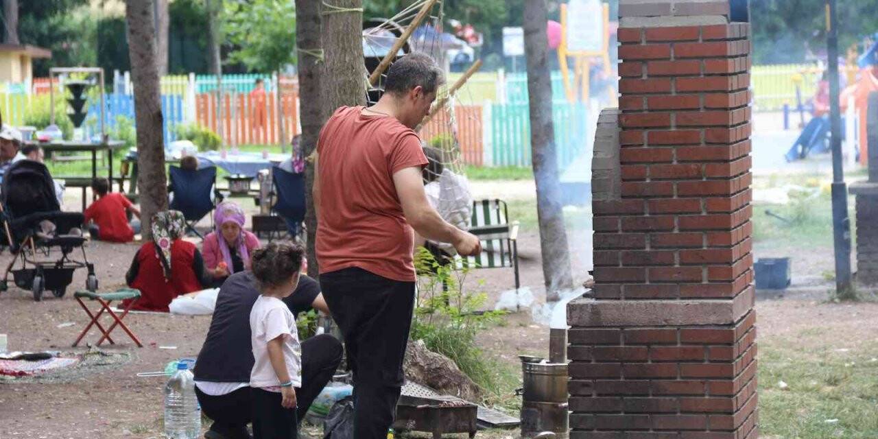 Tatilin son gününü piknik yaparak değerlendirdiler