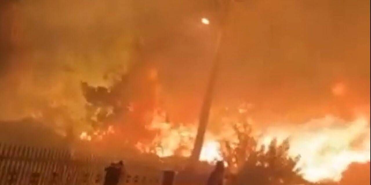 İzmir’de evlere yakın noktada yangın