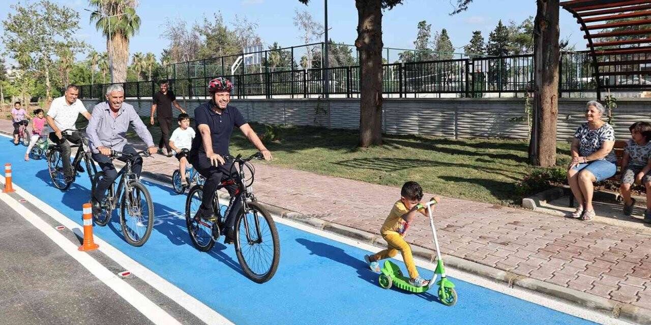 Yüreğir’in ilk bisiklet yolu açıldı