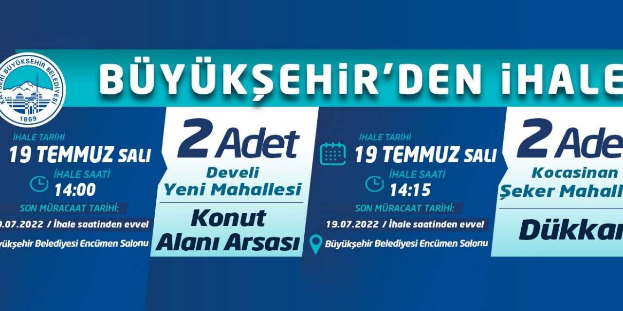 Büyükşehir’den ihale