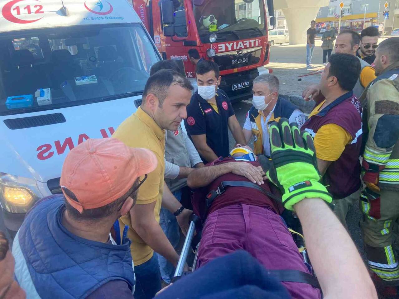 Başkent’te trafik kazası