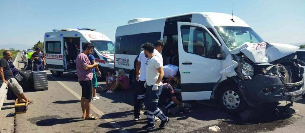 Aydın’da trafik kazası: 10 yaralı