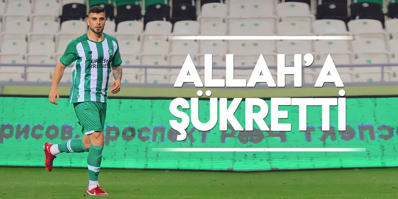 Konyasporlu Adil Demirbağ, şükredip taraftara mesaj gönderdi