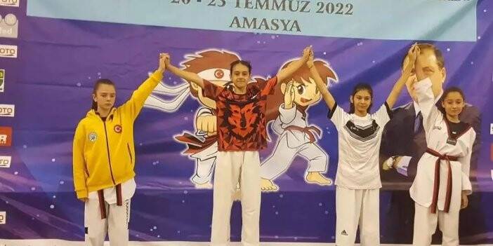 Minikler Taekwondo Şampiyonasında 4 madalya