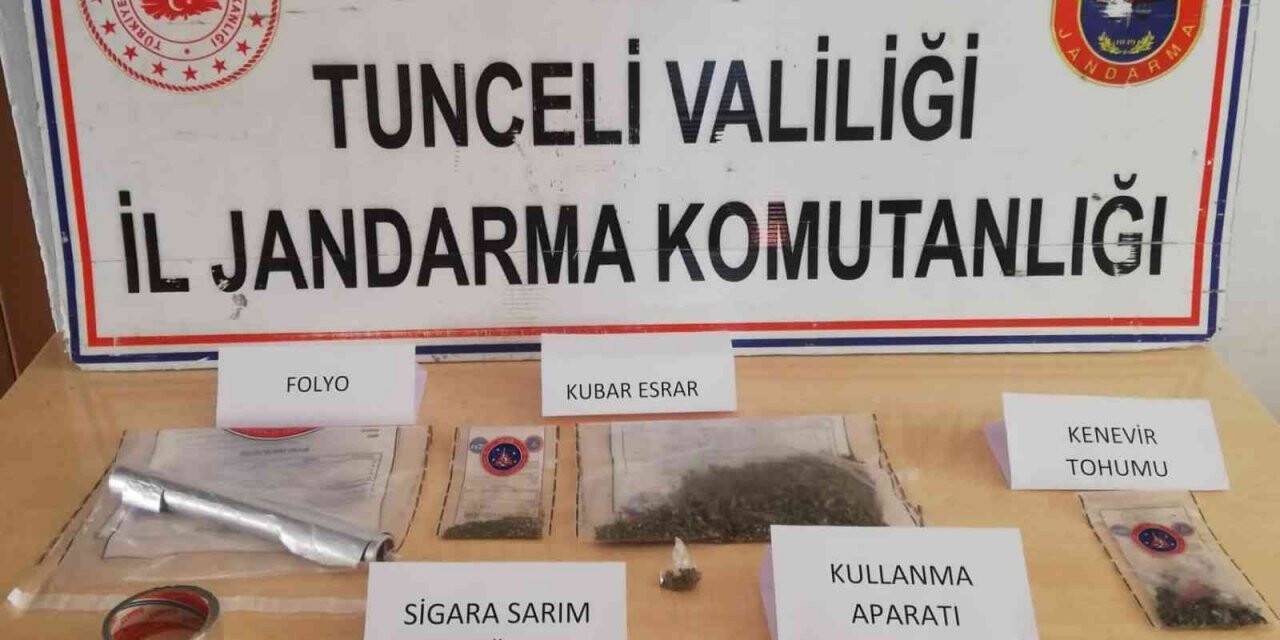 Tunceli’de uyuşturucu operasyonu