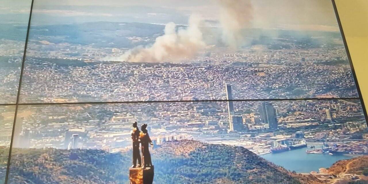 İzmir’deki yangına 6 dakikada müdahale