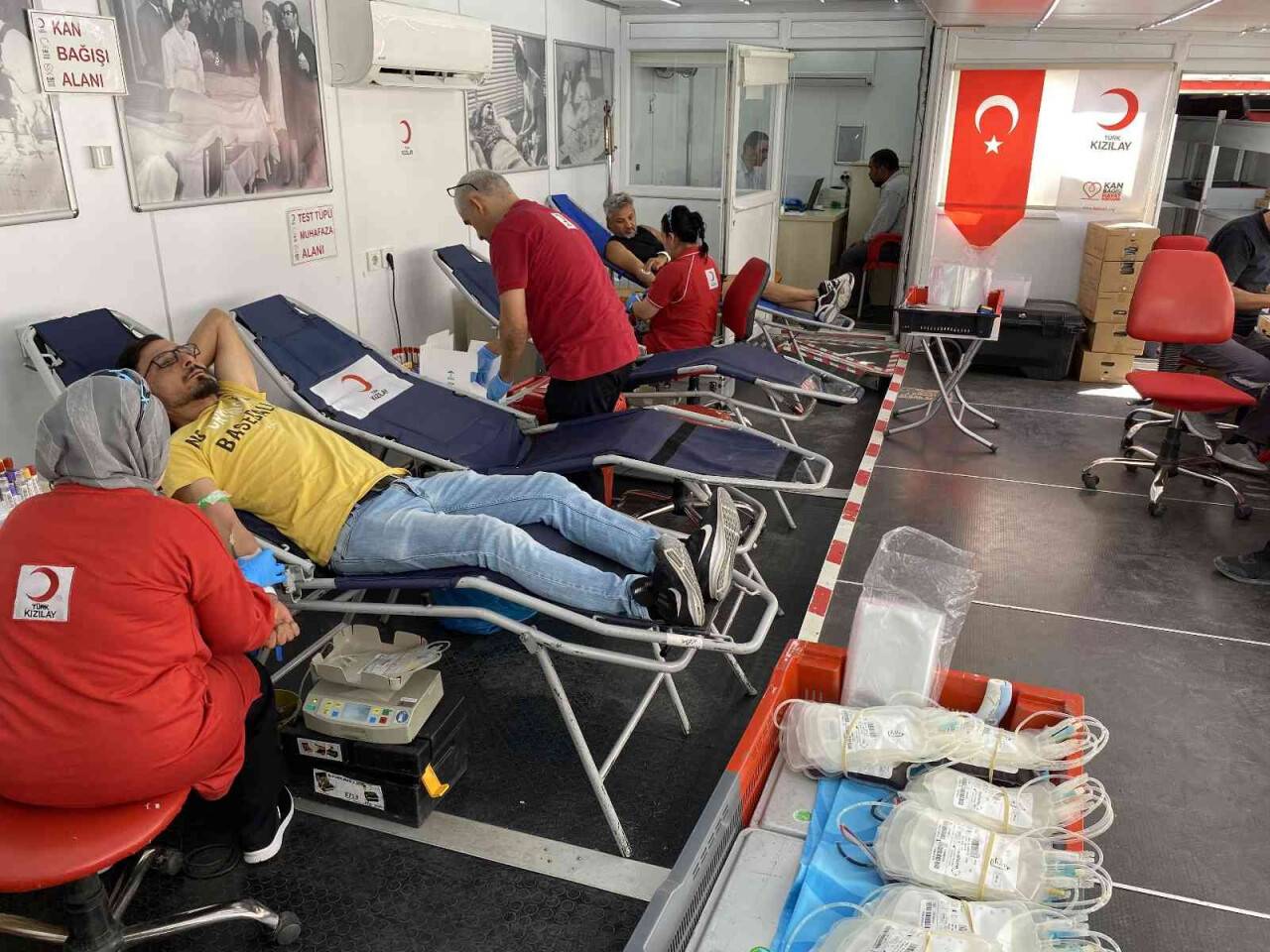 Kulu’da Kızılay’a kan bağışı