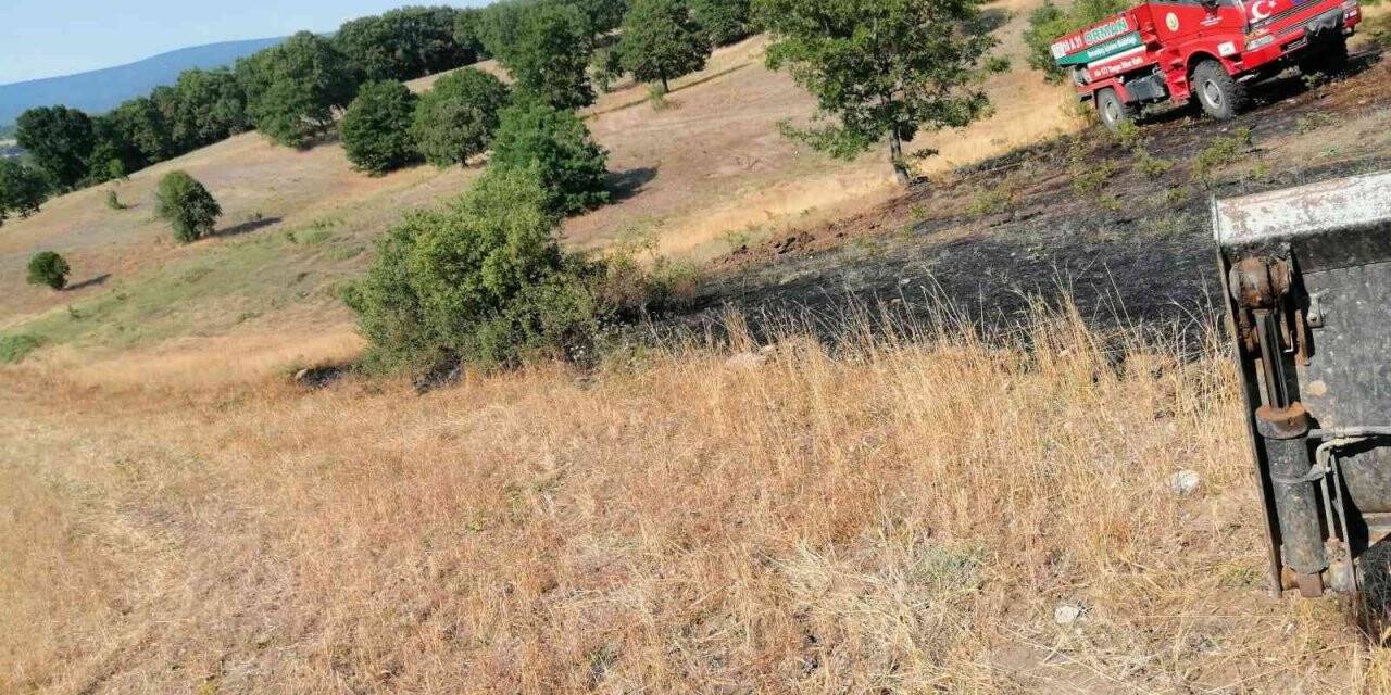 Su işçilerinin dikkati orman yangınını önledi