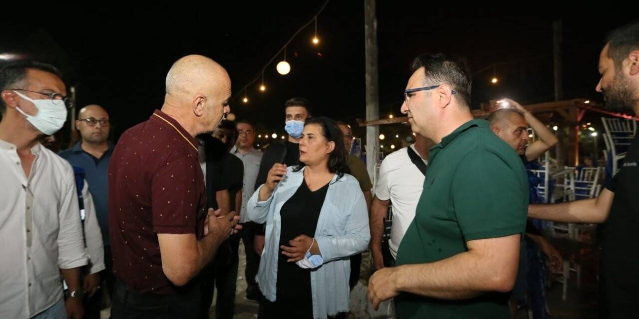 Başkan Çerçioğlu yangın bölgesinde