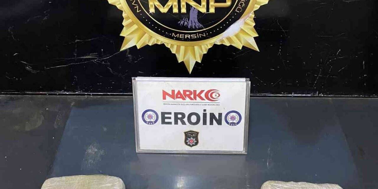Moto kuryeden 2 kilo eroin çıktı