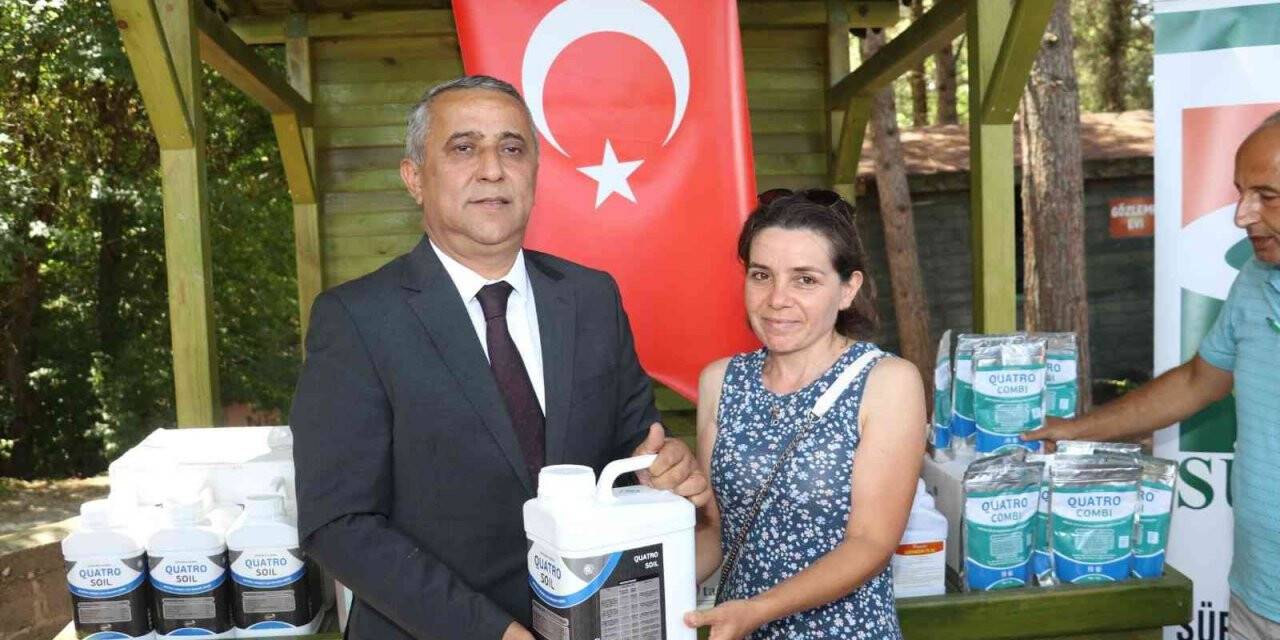 Üreticiye bitki koruma ürünleri ve gübre dağıtımı
