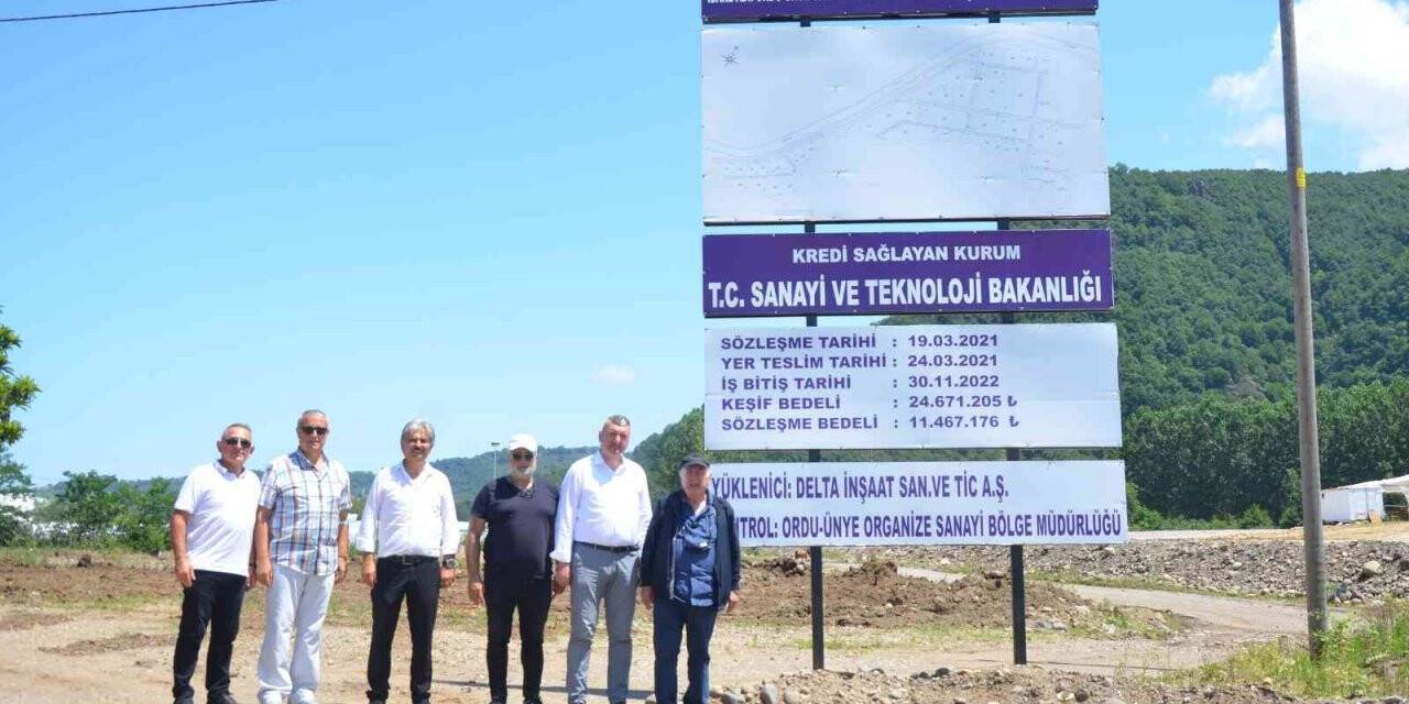 Ünye’nin 40 yıllık OSB hayali: Alt yapı çalışmaları başladı