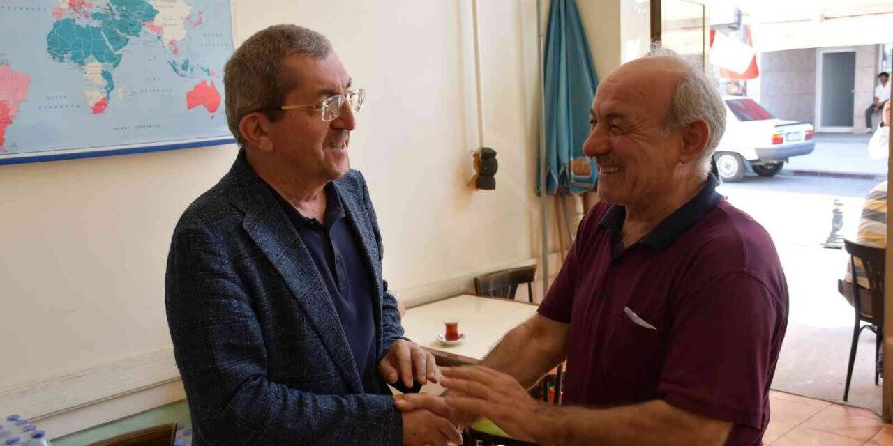 Başkan Vergili esnafların derdini dinliyor