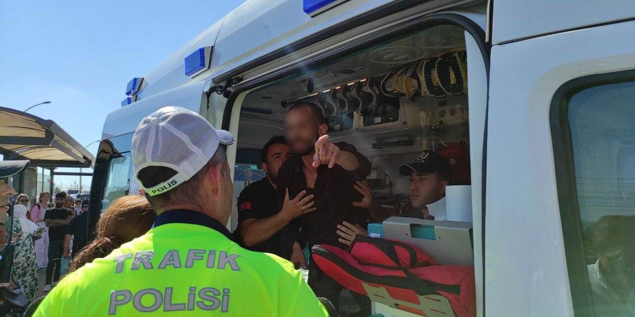 İntihara kalkışan şahıs ambulanstan da kaçtı