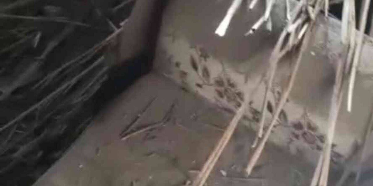 Ağrı’da bir evin odası çöktü, aile şok oldu