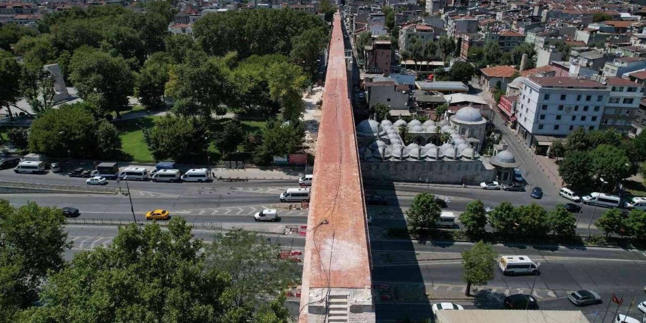 Bozdoğan Kemeri’nde restorasyonun yüzde 95’i tamamlandı