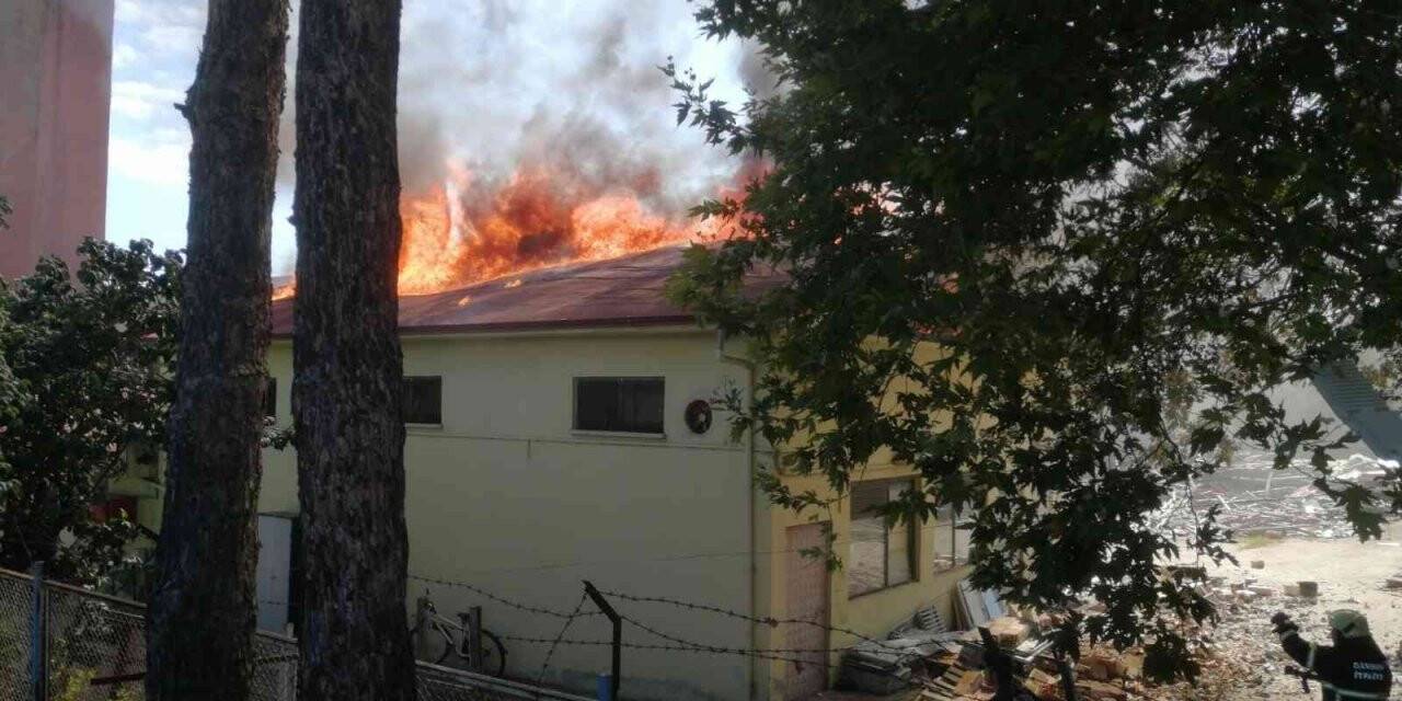 KYK lojmanlarında yangın