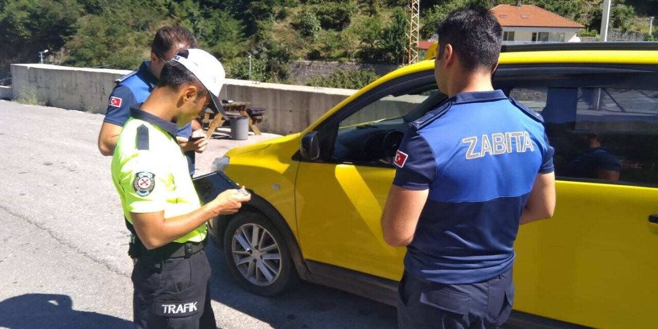 Gıda ürünleri, minibüsler ve ticari taksiler denetlendi