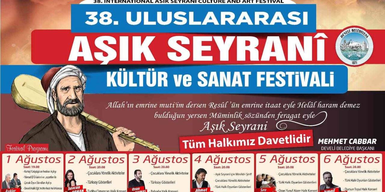 Uluslararası Aşık Seyrani Kültür Ve Sanat Festivali başlıyor