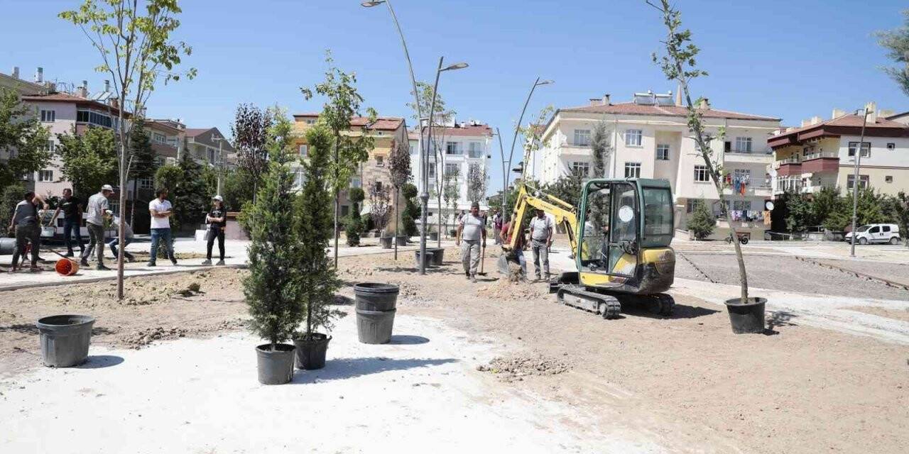 Nevşehir’de parklar ağaçlandırılıyor
