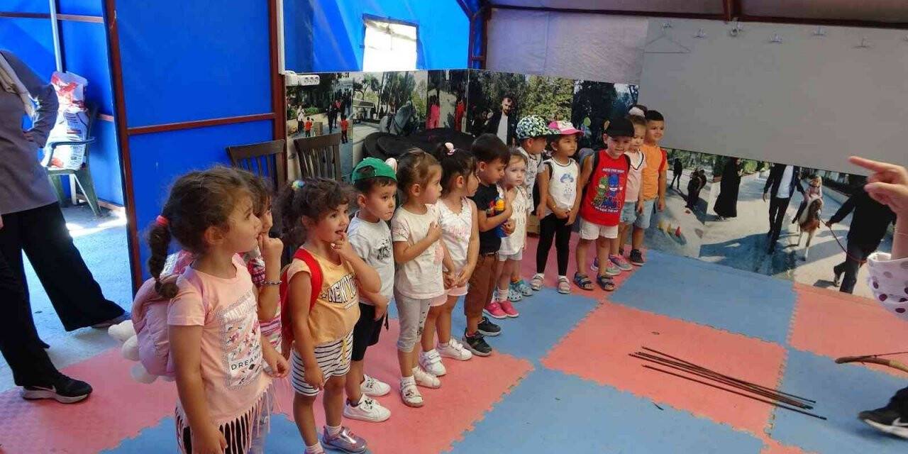 Balıkesir’de miniklerin at biniciliği heyecanı