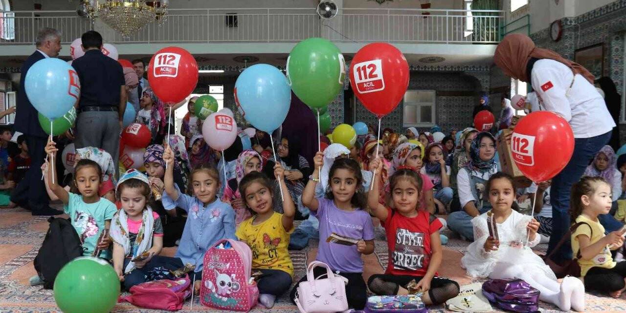 Kur’an kursu miniklerine ‘112’ öğretildi