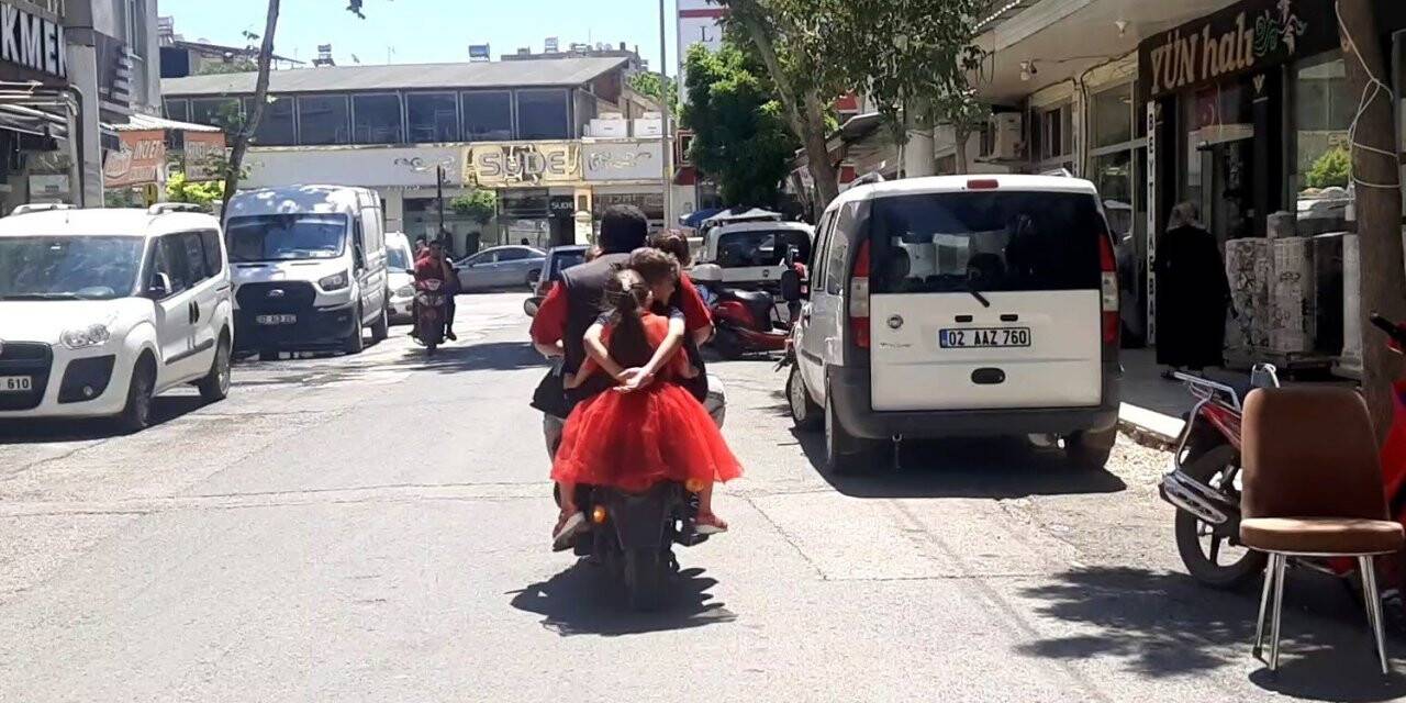 Adıyaman’da tehlikeli yolculuk