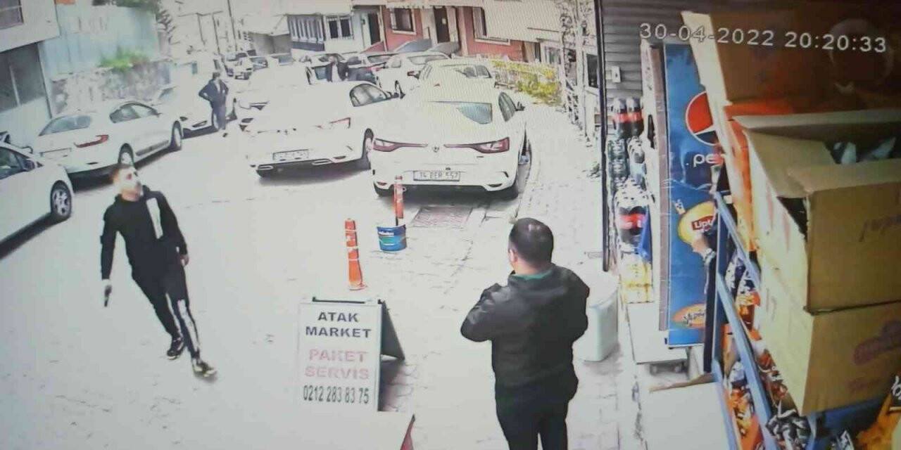 İstanbul’da baba ve çocuğuna dehşeti yaşatan silahlı maganda kamerada