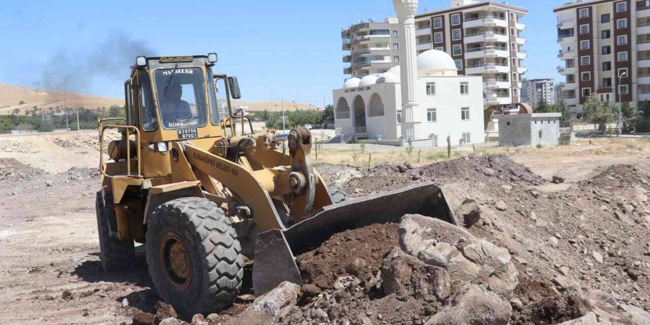 Karaköprü’de üst yapı çalışmaları devam ediyor