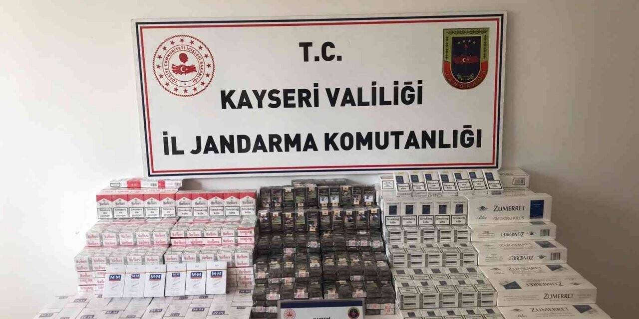Jandarmadan kaçak sigara operasyonu