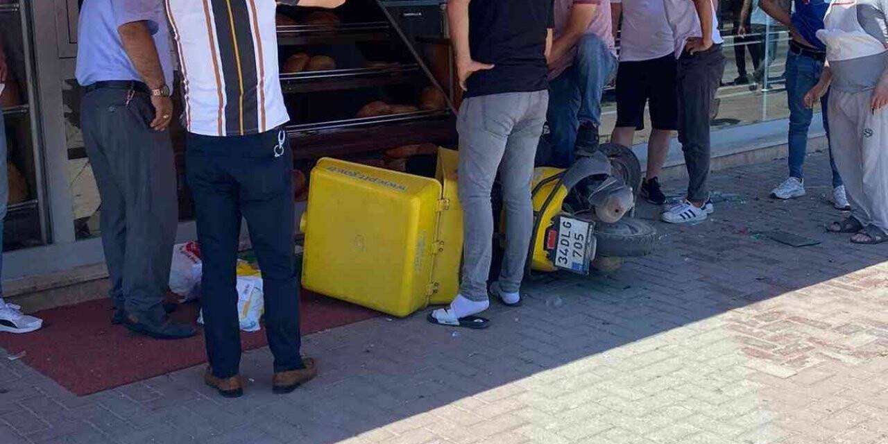 Motosikleti çaldı kaçarken kaza yaparak yaralandı