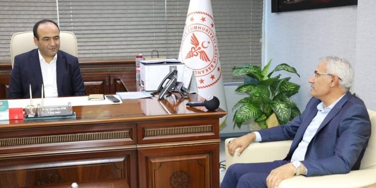 Güder’den İl Sağlık Müdürü Berk’e hayırlı olsun ziyareti