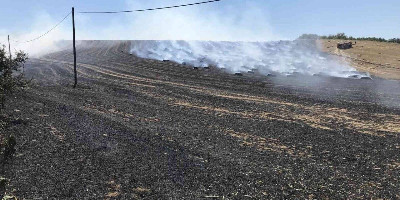 Tekirdağ’da 40 dekar tarla yandı