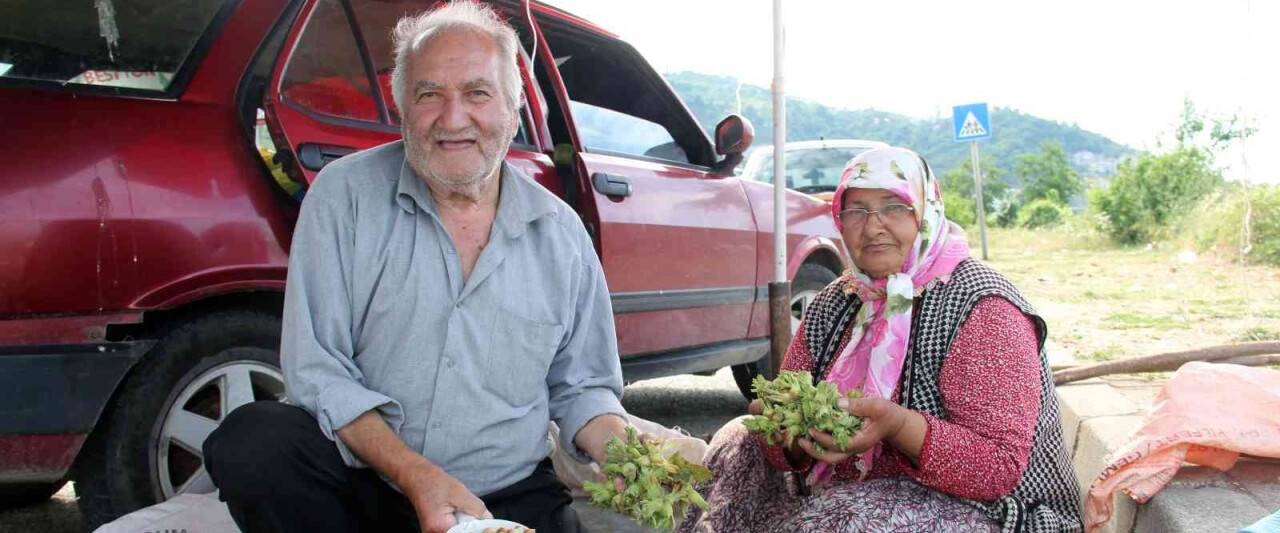 Yeni sezon fındığı yol kenarlarında satışa çıktı