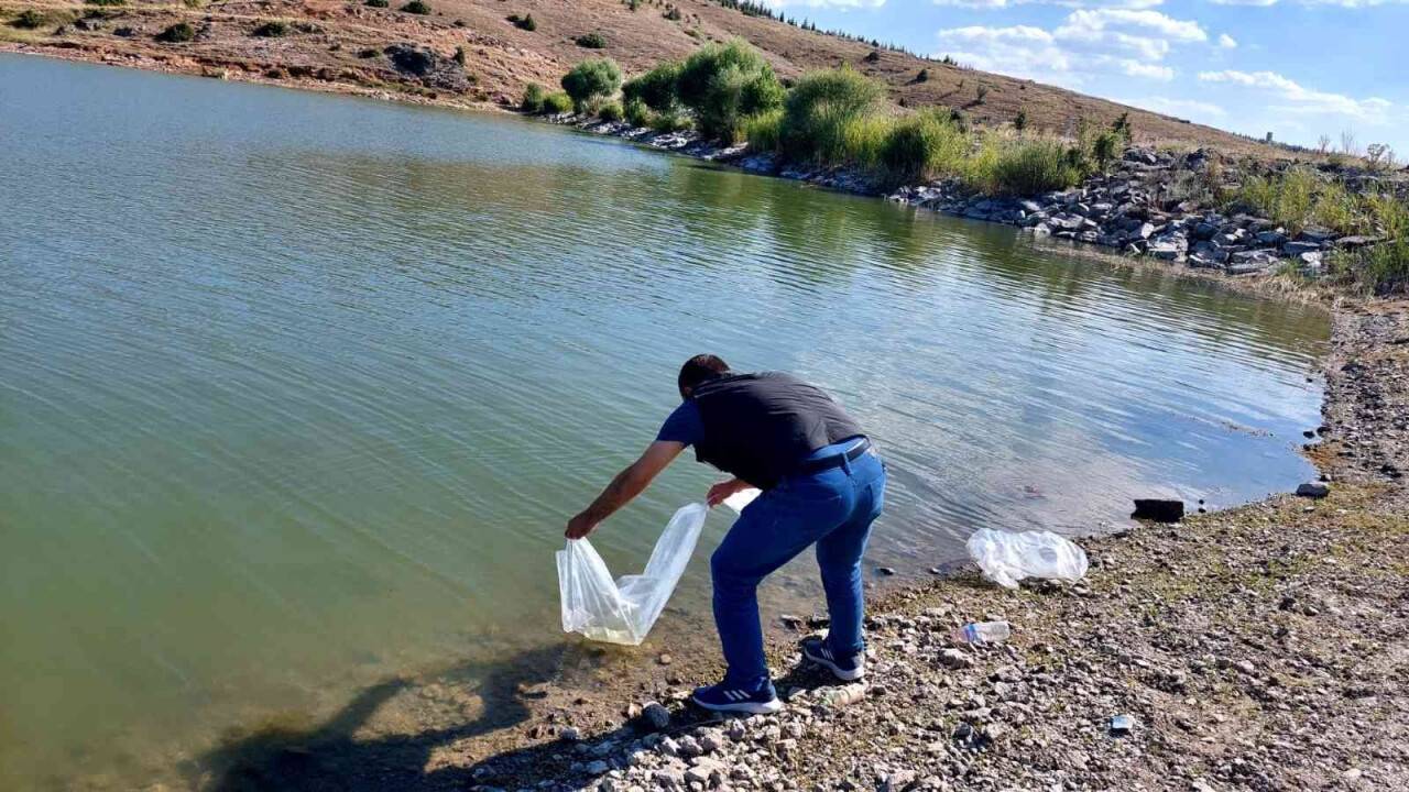 Baraj ve göletlere 25 bin yavru balık bırakıldı