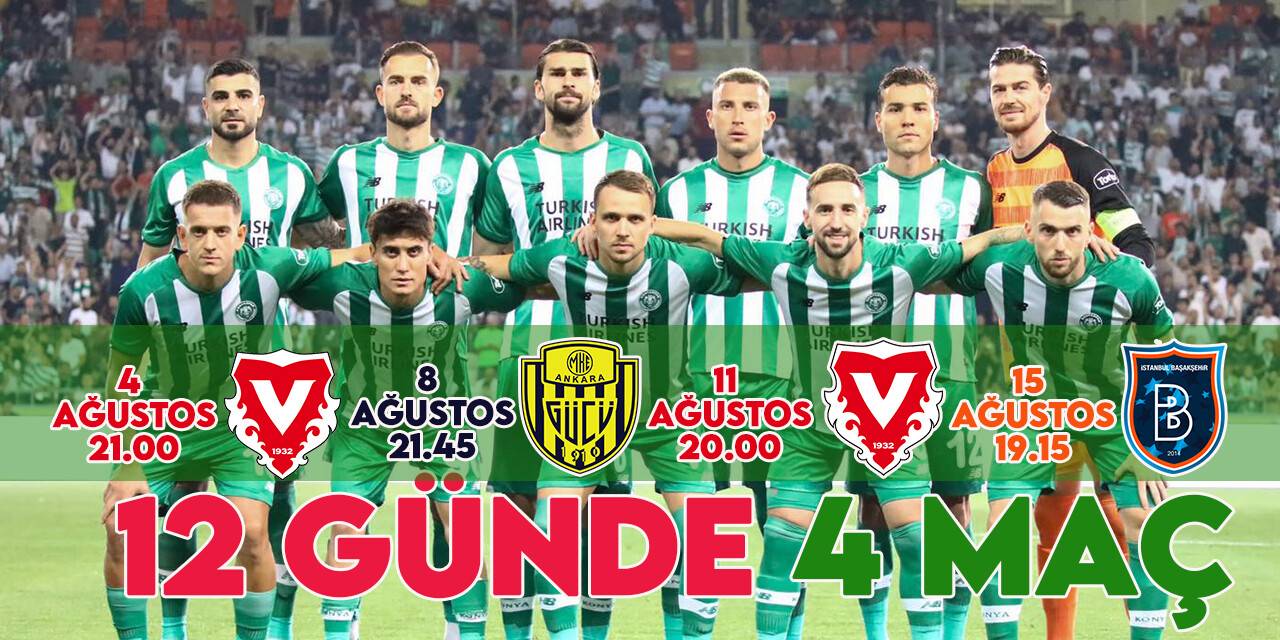 Konyaspor'u yoğun maç temposu bekliyor