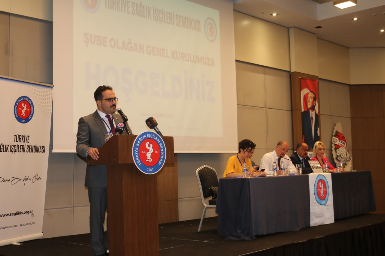 Türkiye Sağlık İşçileri Sendikası Konya Şubesi’nde seçim heyecanı yaşandı